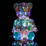 ID FOR YOU Ourson Lumineux LED 18 cm - Ourson Hologram Décoratif - Veilleuse Ourson LED - Idée Cadeau - BSDC055-18CM