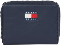 Tommy Jeans TJW ESS Must Small ZA AW0AW17292, Portefeuille zippé Femme, Blue (Dark Night Navy), OS