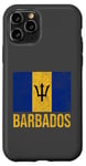 Coque pour iPhone 11 Pro Drapeau de la Barbade Bridgetown Moins Antilles Caraïbes