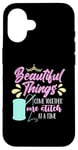 iPhone 16 Beautiful Things Come Together Loves Stitching Cross Stitch Case