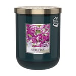 HEART & HOME - Bougie parfumée à base de cire naturelle de soja pour la maison - Grande jarre Pois de senteur - Durée de combustion 75h - Cadeau, décoration et parfum pour la maison - pot en verre