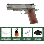 Cybergun Colt 1911 Rail - Stainless CO2 6mm KIT