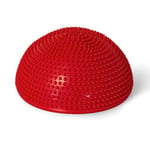 TheraPIE - Capteur XXL - Hérisson d'équilibre - Grand hérisson de gymnastique - Ballon hérisson - Diamètre d'environ 34 cm - Pompe incluse (rouge)