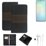 Phone Case + earphones for Samsung Galaxy A06 Wallet Cover Bookstyle protective