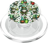 Happy St Paddys Day Gnomes With St Patricks Day Shamrock PopSockets PopGrip for MagSafe