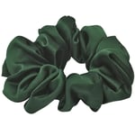 Lenoites Mulberry Silk Scrunchie Green