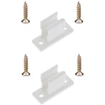 2x Clip bloqueur de manivelle volet Roulant Blanc Support Guide Manette Plastique 13mm Universel fenêtre Mur à Visser