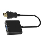 INECK® Adaptateur HDMI vers VGA, Male à Femelle, Full HD 1080P, Noir