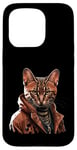 Coque pour iPhone 15 Pro Orange Bengale Chat Voyou Chat Gangster Chat Gangster Life