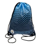 Manchester City FC Fade Design Dragsko Gym Bag 44 x 33cm Blå Blue/Black 44 x 33cm