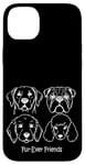 iPhone 14 Plus Dog Face Breeds Fur-Ever Friends Cute Puppy Pet Lover Case