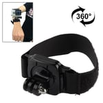 (#45) 360 Degree Rotation Hand Camera Wrist Strap Mount for GoPro NEW HERO /HERO6 /5 /5 Session /4 Session /4 /3+ /3 /2 /1, Xiaoyi and Other Action Cameras, Strap Length: 36cm(Black)