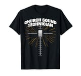 Church Sound Technician Church Sound Guy Cross Fader T-Shirt