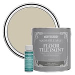 Rust-Oleum Green Washable Matt Floor Tile Paint - Silver Sage 2.5L