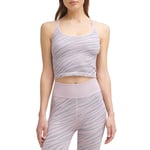 Calvin Klein Performance Women's Zebra Jacquard Low Impact Crop Top, Secret, M