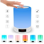 Lampe led Tactile Bluetooth Sans Fil Haut-Parleur Portable Veilleuse Coloree Pour Un Meilleur Sommeil Table de Chevet