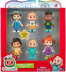 CoComelon WT0170 JJ, Yoyo, Tom, Cody y Nina Family and Friends 6 Pack, Multicolo