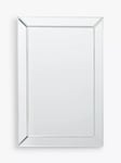 John Lewis Simple Bevelled Glass Rectangular Wall Mirror, Clear