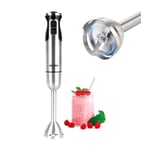 Geepas 800W Handheld Immersion Stick Blender 12 Speed & Turbo, Silver brand New