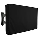 KHOMO GEAR Housse de protection pour TV d'extérieur – Série Panther – Protection universelle résistante aux intempéries pour TV de 50 à 52 pouces – S'adapte à la plupart des supports et supports