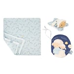 Kaloo - Doux Sommeil - My 1st Bedtime Box Set for Newborns - Picture Guide + Mini Sheep Plush + 1 m Babies’ Maxi Swaddling Blanket - 0 Months +, K221008