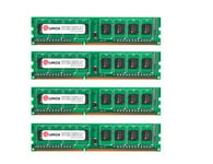 QUMOX 16 Go (4x 4 Go) DDR3 PC3-12800 1600MHz 1600 (240 broches) DIMM mémoire pour ordinateur de bureau