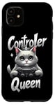 iPhone 11 Controller Queen Cute Gamer Cat Design- Gaming Cat Lovers Case