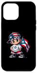 Coque pour iPhone 15 Pro Max Boricua Kid Porto Rico Flag Hat Pr Bébé Mignon Fun