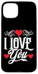 Coque pour iPhone 15 Plus Love You Couples pour la Saint-Valentin