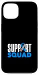 Coque pour iPhone 13 Sensibilisation au diabète de type 1 de l'équipe de soutien