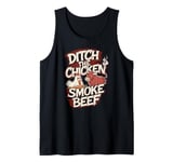 Barbeque Chicken BBQ Smoke Beef Funny Smoker Tank Top