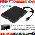 3.5" USB 2.0 Data External Floppy Disk Drive 1.44MB For Laptop PC Win 7/8/10 Mac