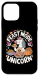 Coque pour iPhone 12 mini Thanksgiving Unicorn Feast Mode Licorne Thanksgiving Party