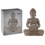 ProGarden Solcellslampa konstgjord sten Buddha 436103