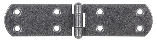 Alberts 822620 DURAVIS® Charnière de malle | avec goupille rivetée | en noir diamant, à couche duplex | taille 156 x 35 x 2 mm | kit de 20