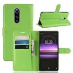 Sony Xperia 1      PU Wallet Case    [Green]