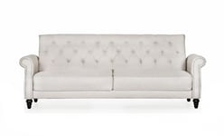 SoffaDirekt LEEDS Bäddsoffa Chesterfield Beige