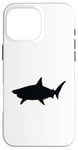 iPhone 16 Pro Max Shark silhouette minimalistic black sleek shape mystery Case