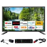 ANTARION TV LED 32" 81cm Smart Connect Android 9.0 12V/24V/220V Camping-car