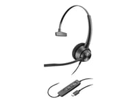 Poly EncorePro 310 - EncorePro 300 series - micro-casque - sur-oreille - filaire - USB-C - noir - Works With Chromebook Certified