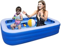 JBZP Play Water Lawn Sprinklers-Inflatable Kiddie Pools, Family Swimming Pool, Swim Center for Kids, Adults, Babies, Toddlers, Outdoor, Garden, Backyard 3,05 mètres