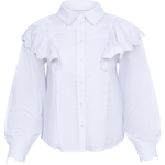 EllieCC Frill Shirt - White