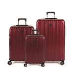 Delsey Titanium Expandable Hardside (21"/ 25"), Set de bagages Mixte adulte, rouge cerise (rouge) - 00207197704