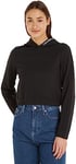 Calvin Klein Jeans Women Hoodie Milano , Black (Ck Black), XS