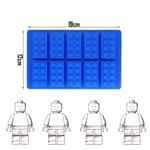 LIANLI Lego Silicone Mold Mini Figure Robot Shape Cake Tools Holes Lego Ice Cube Tray Mold Chocolate Cake Jelly Jello Fondant Moulds (Color : Style 6)