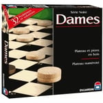 Dujardin - Dames - Jeu de Société - 1 livret Inclus Avec Des Tactiques de Jeu - Se joue à 2 - A partir de 6 ans, Noire, Noir