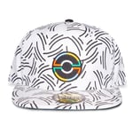 Pokemon - Pokeball Blanche - Casquette Ajustable