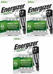 ENERGIZER AAA RECHARGEABLE BATTERIES Power Plus PRE-CHARGED 700mAh - Dect Phones