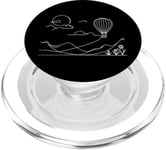 Ballon à air One Line Art Dessin PopSockets PopGrip pour MagSafe