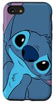 Coque pour iPhone SE (2020) / 7 / 8 Disney Lilo et Stitch Cute Stitch Tête de couture Gris ardoise